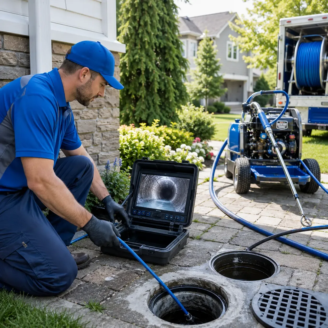 Outdoor drain cleaning professionals serving Hilltown, PA